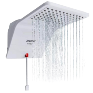 Chuveiro Elétrico Eletrônico 220v 6800w Branco Quadrado Ducali Zagonel