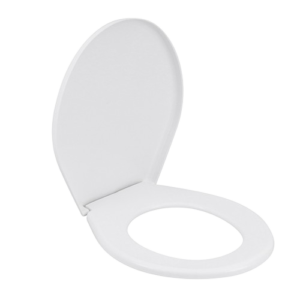 Assento Sanitário Formatos Ravena com Fechamento Comum Oval Polipropileno Gelo