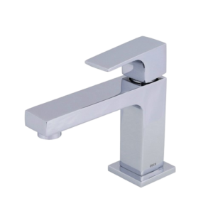 Torneira Monocomando Quadrada Bica Baixa Cromada Luxo Banheiro Lavabo